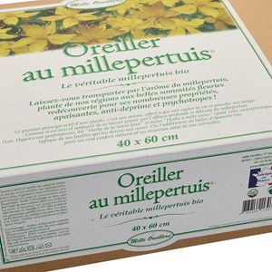 Oreiller au millepertuis et epeautre bio