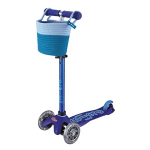 Panier bleu pour trottinette