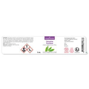 Verveine exotique (litsea cubeba) - huile essentielle bio - 100ml garantie chrom