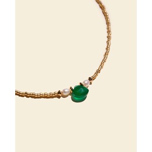 Collier onyx vert