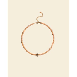Collier perles nacrées roses