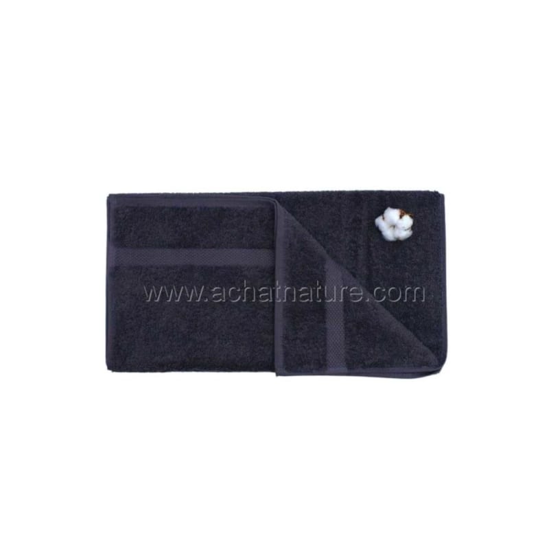  Drap de bain coton bio gris fonc&eacute;