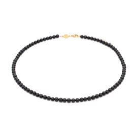 Collier serena en pierres obsidienne