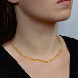 Collier serena en pierres citrine