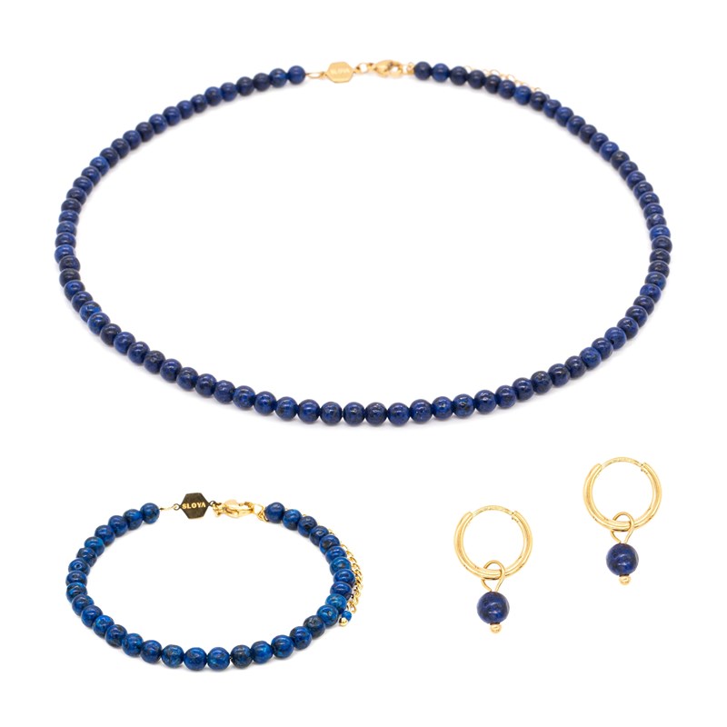 Parure serena en pierres lapis-lazuli