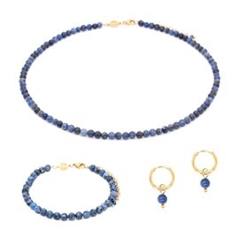 Parure serena en pierres sodalite