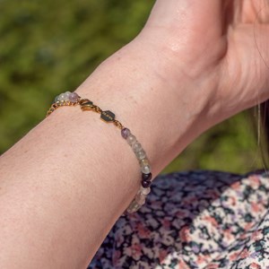 Parure serena en pierres fluorite