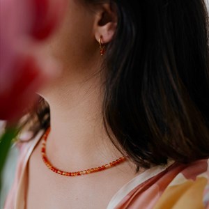 Parure serena en pierres cornaline