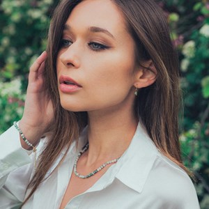 Boucles d'oreilles créoles agate arbre