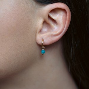 Boucles d'oreilles créoles apatite
