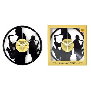 Horloge vinyle recyclé saxo