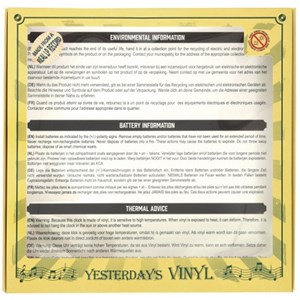 Horloge vinyle recyclé drummer