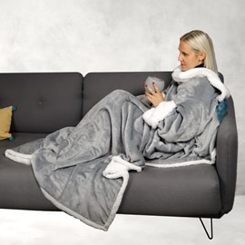 Plaid manches sherpa et flanelle