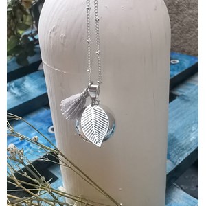 Bola de grossesse argent avec pompon