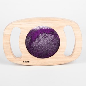 Miroir paillettes violettes