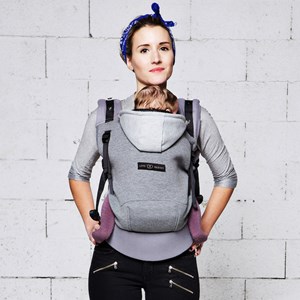 Hoodiecarrier gris flanelle