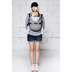 Hoodiecarrier gris flanelle