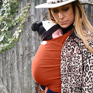 Echarpe portage basic fauve - coton bio