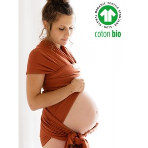 Echarpe portage basic fauve - coton bio