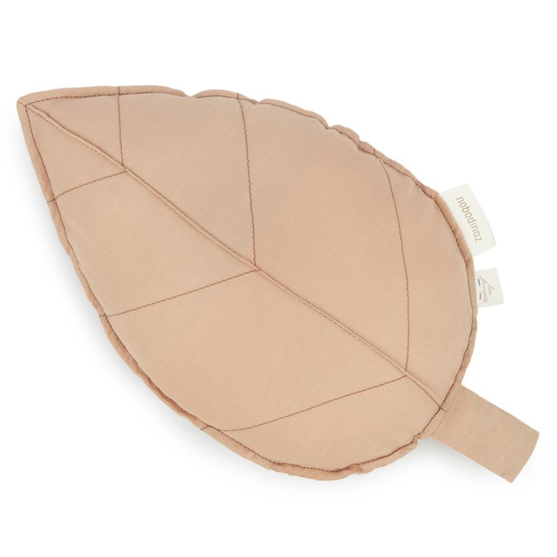 Nobodinoz - Coussin feuille lin français nobodinoz