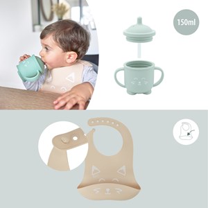 Coffret repas 4 pièces learn'isy renard Orange