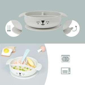 Coffret repas 4 pièces learn'isy chien Bleu