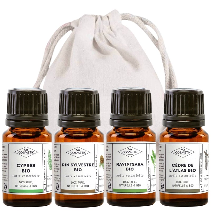 Pack senteur sous bois - lot 4 x 5 ml