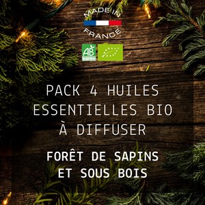 Pack senteur sous bois - lot 4 x 5 ml