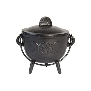 Chaudron en fonte noir diamètre 12 cm