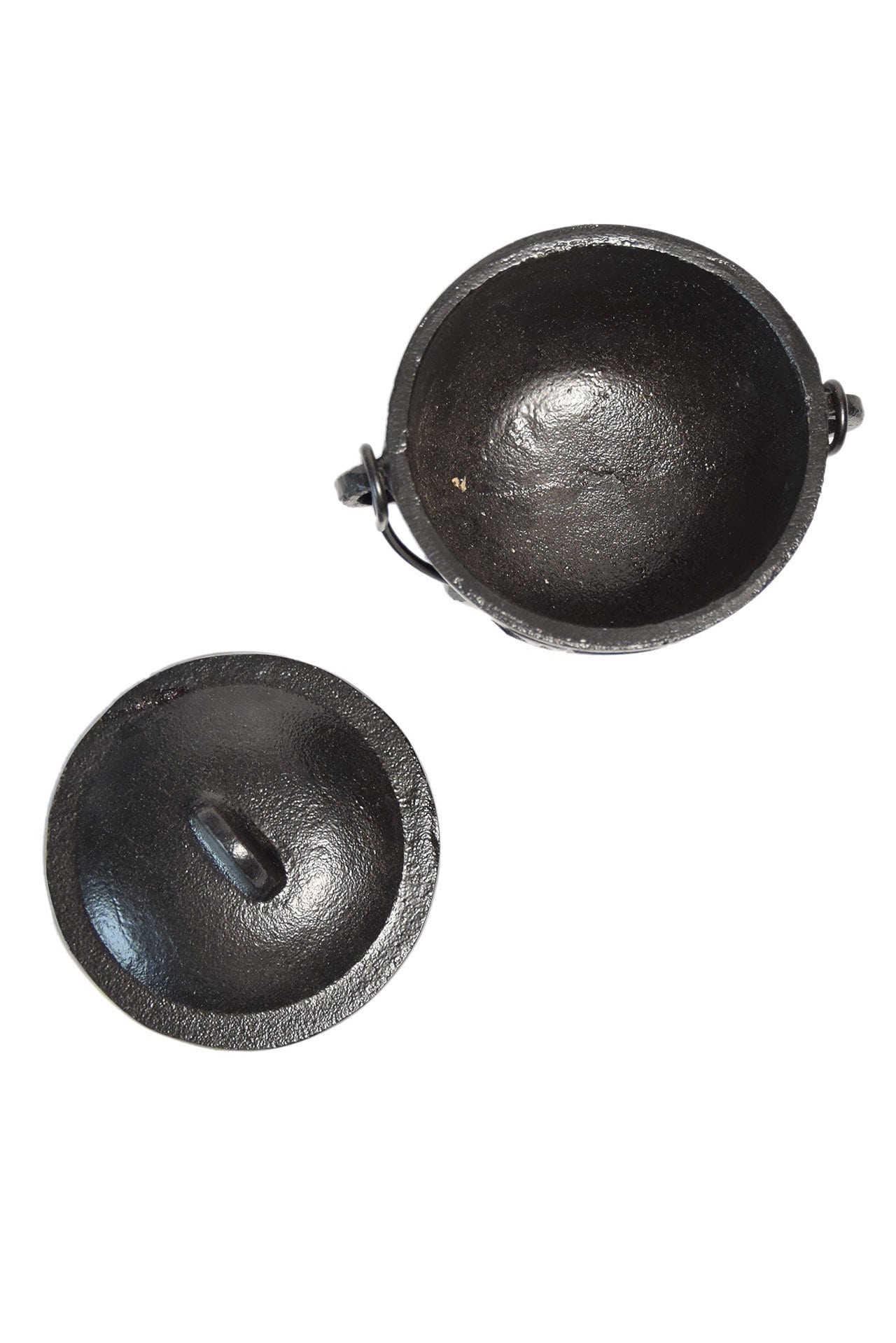 Chaudron en fonte noir diamètre 12 cm