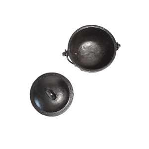 Chaudron en fonte noir diamètre 12 cm