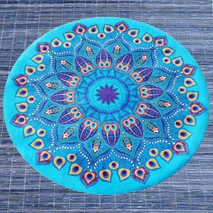 Tapis yoga, méditation roue du paom +sac