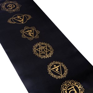 Tapis yoga pro similicuir chakras or 5mm