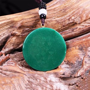 Pendentif méditation œil horus malachite