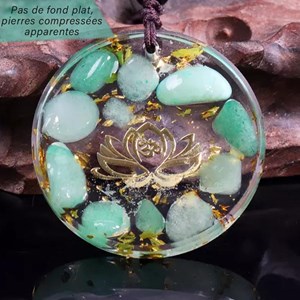 Pendentif yoga méditation fleur de lotus