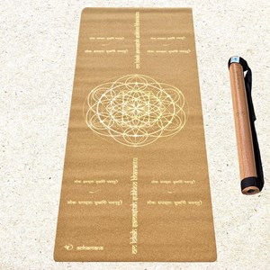 Tapis yoga de voyage liège yoga mantraor