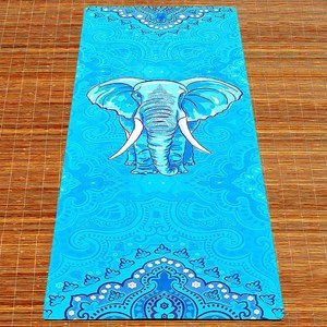 Tapis de yoga antidérapant éléphant +sac