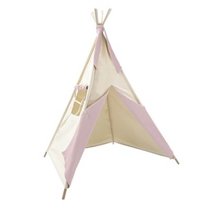 Tipi enfant bobble beige-rose