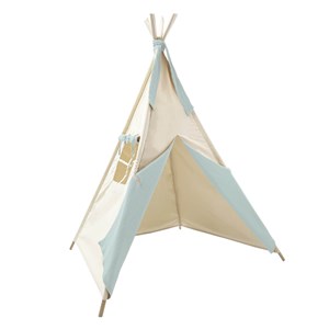 Tipi enfant bobble beige-vert