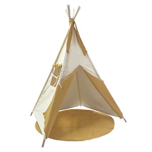 Tapis pour tipi bobble moutarde