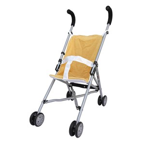Poussette poupée bobble moutarde