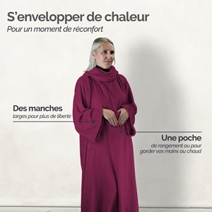 Plaid avec manches - adulte