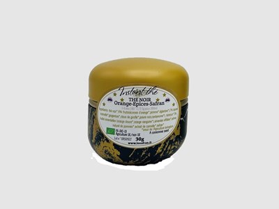 Thé noir orange-epices-safran 30g bio