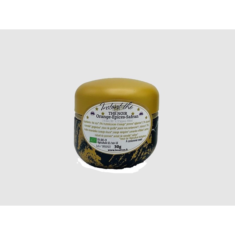 Le Safran - Thé noir orange-epices-safran 30g bio