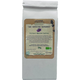 Infusion tilleul-menthe-safran 50g bio