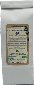Infusion tilleul-menthe-safran 25g bio