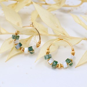 Boucles d'oreilles - olympe - or