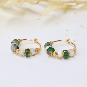 Boucles d'oreilles - olympe - or