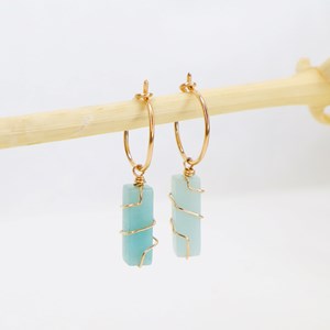 Boucles d'oreilles - pianosa vert