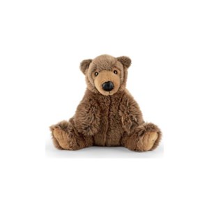 Peluche sonore ours brun 24 cm